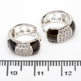 Сережки XUPING Silver (Ø 1.3 х 0.6 см.) 206738