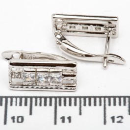 Сережки XUPING Silver (1.4 х 0.6 см.) 206731