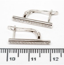 Сережки XUPING Silver (2 х 0.25 см.) 206727