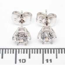 Сережки XUPING Silver (Ø 0.7 см.) 206712