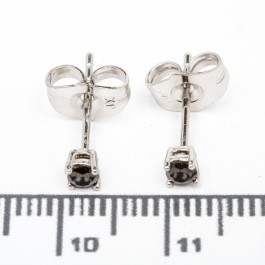 Сережки XUPING Silver "чорний" (Ø 0.3 см.) 206709