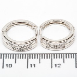 Сережки XUPING Silver (Ø 1.5 х 0.4 см.) 206695