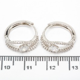 Сережки XUPING Silver (Ø 1.6 х 0.6 см.) 206687