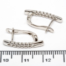 Сережки XUPING Silver (2 х 0.3 см.) 206678