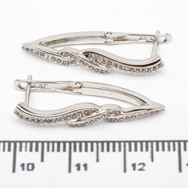 Сережки XUPING Silver (2.8 х 0.4 см.) 206673