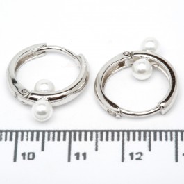 Сережки XUPING Silver (Ø 1.6 х 0.3 см.) 206632 Сережки XUPING Silver (Ø 1.6 х 0.3 см.) 206632