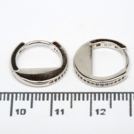 Сережки XUPING Silver (Ø 1.5 х 0.2 см.) 206631 Сережки XUPING Silver (Ø 1.5 х 0.2 см.) 206631