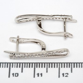 Сережки XUPING Silver (2.5 х 0.5 см.) 206629 Сережки XUPING Silver (2.5 х 0.5 см.) 206629