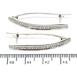 Сережки XUPING Silver "3.8 х 0.4 см." 206495