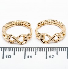 Сережки XUPING Gold "Ø 0.9 х 0.5 см." 515665