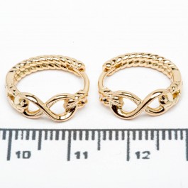 Сережки XUPING Gold "Ø 0.9 х 0.5 см." 515665 Сережки XUPING Gold "Ø 0.9 х 0.5 см." 515665