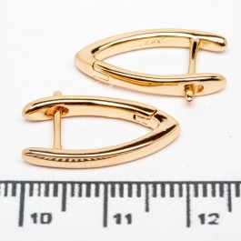 Сережки XUPING Gold "2 х 0.2 см." 515659 Сережки XUPING Gold "2 х 0.2 см." 515659