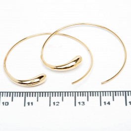Сережки XUPING Gold "Ø 3.5 см." 515656 Сережки XUPING Gold "Ø 3.5 см." 515656