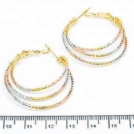 Сережки XUPING Gold "Ø 3.5 см." 515655 Сережки XUPING Gold "Ø 3.5 см." 515655