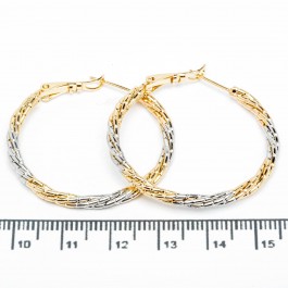 Сережки XUPING Gold "Ø 3.6 х 0.3 см." 515654 Сережки XUPING Gold "Ø 3.6 х 0.3 см." 515654