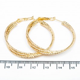 Сережки XUPING Gold "Ø 4 см." 515653 Сережки XUPING Gold "Ø 4 см." 515653