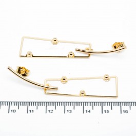 Сережки XUPING Gold "д. 6.1 см." 515647 Сережки XUPING Gold "д. 6.1 см." 515647