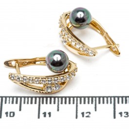 Сережки XUPING Gold "бензиновий" 515605