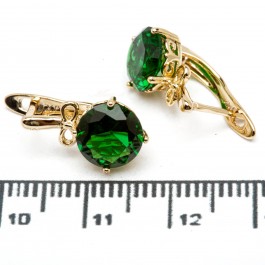 Сережки XUPING Gold "зелений" 515604