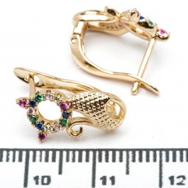 Сережки XUPING Gold "кольоровий" 515597