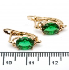 Сережки XUPING Gold "зелений" 515591