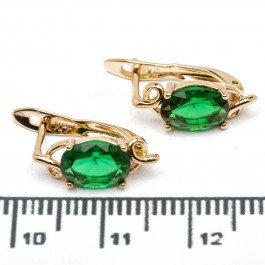Сережки XUPING Gold "зелений" 515591 Сережки XUPING Gold "зелений" 515591