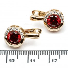 Сережки XUPING Gold "червоний" 515590 Сережки XUPING Gold "червоний" 515590