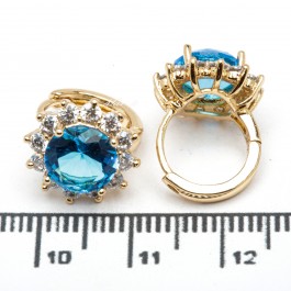Сережки XUPING Gold "бірюзовий" 515588 Сережки XUPING Gold "бірюзовий" 515588