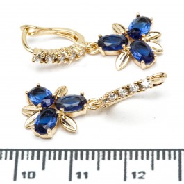 Сережки XUPING Gold "синій" 515586 Сережки XUPING Gold "синій" 515586
