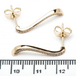 Сережки XUPING Gold (2.5 х 0.2 см.) 515579 Сережки XUPING Gold (2.5 х 0.2 см.) 515579