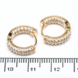 Сережки XUPING Gold (Ø 1.5 х 0.4 см.) 515440