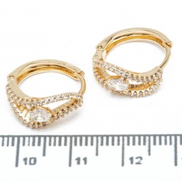 Сережки XUPING Gold (Ø 1.5 х 0.6 см.) 515439