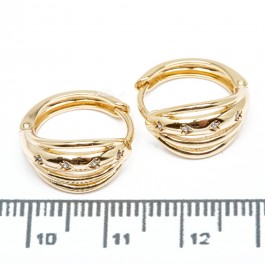 Сережки XUPING Gold (Ø 1.5 х 0.8 см.) 515417