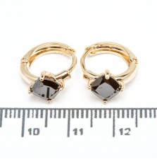 Сережки XUPING Gold "чорний" 515394