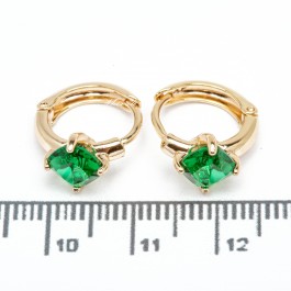 Сережки XUPING Gold "зелений" 515393