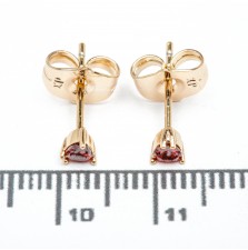 Сережки XUPING Gold "червоний" (Ø 0.3 см.) 515383