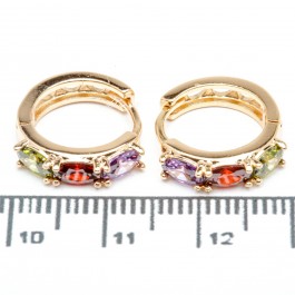 Сережки XUPING Gold (Ø 1.5 х 0.4 см.) 515374 Сережки XUPING Gold (Ø 1.5 х 0.4 см.) 515374