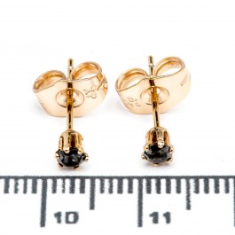 Сережки XUPING Gold (чорний) "Ø 0.3 см." 515345