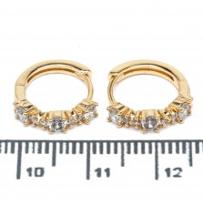 Сережки XUPING Gold "Ø 1.3 х 0.3 см." 515337