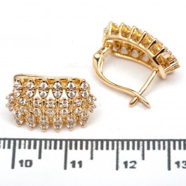 Сережки XUPING Gold "Ø 1.8 х 1.1 см." 515311 Сережки XUPING Gold "Ø 1.8 х 1.1 см." 515311