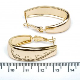 Сережки XUPING Gold "Ø 3.4 х 1.2 см." 515308 Сережки XUPING Gold "Ø 3.4 х 1.2 см." 515308