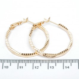 Сережки XUPING Gold "Ø 3 х 0.25 см." 515305 Сережки XUPING Gold "Ø 3 х 0.25 см." 515305