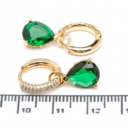Сережки XUPING Gold "зелений" 515296 Сережки XUPING Gold "зелений" 515296