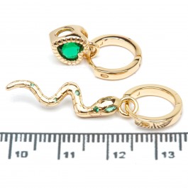 Сережки XUPING Gold "зелений" 515295 Сережки XUPING Gold "зелений" 515295