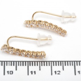 Сережки XUPING Gold (2 х 0.3 см.) 515214