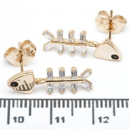 Сережки XUPING Gold (2 х 0.7 см.) 515144