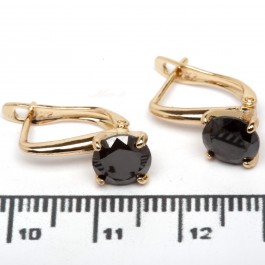 Сережки XUPING Gold "чорний" 515051