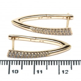 Сережки XUPING Gold (2.5 х 0.3 см.) 514603