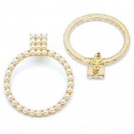 Сережки нарядні (4 х 3.5 см.) 6-8248