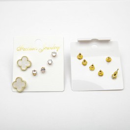 Сережки 3 пари "набір" 6-5833